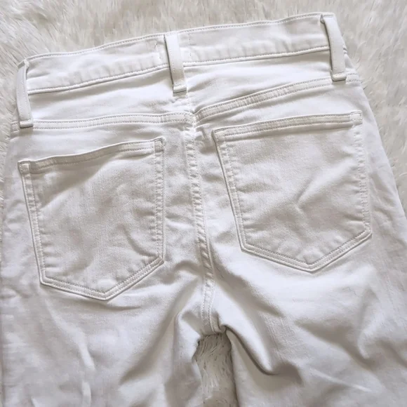 🔴SALE! J. Crew White High Rise Crop Flare Jean Size 27 Petite - Picture 10 of 16